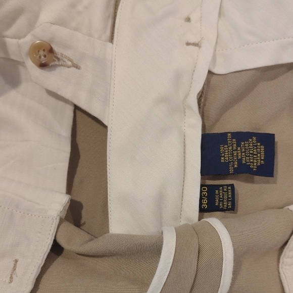 Ralph Lauren Men's Khaki Chinos Size 36x30 Classic Fit - Picture 5 of 10